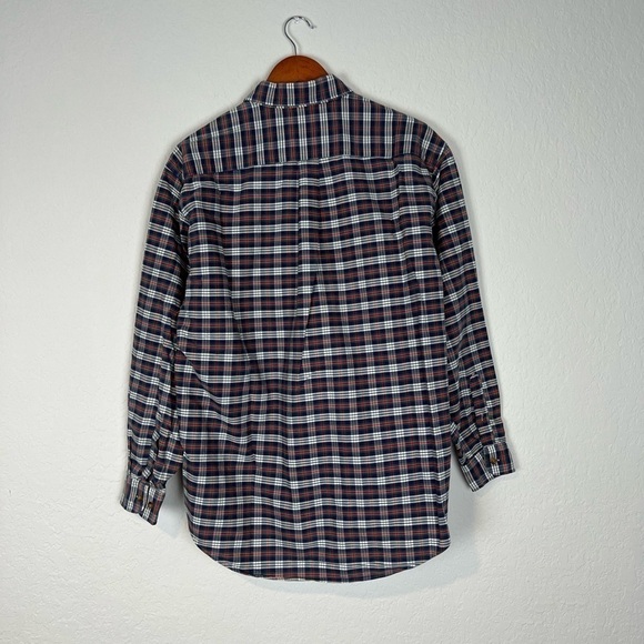 Alexander Julian Plaid 100% Cotton Long Sleeve Button-Down Shirt - Picture 5 of 8
